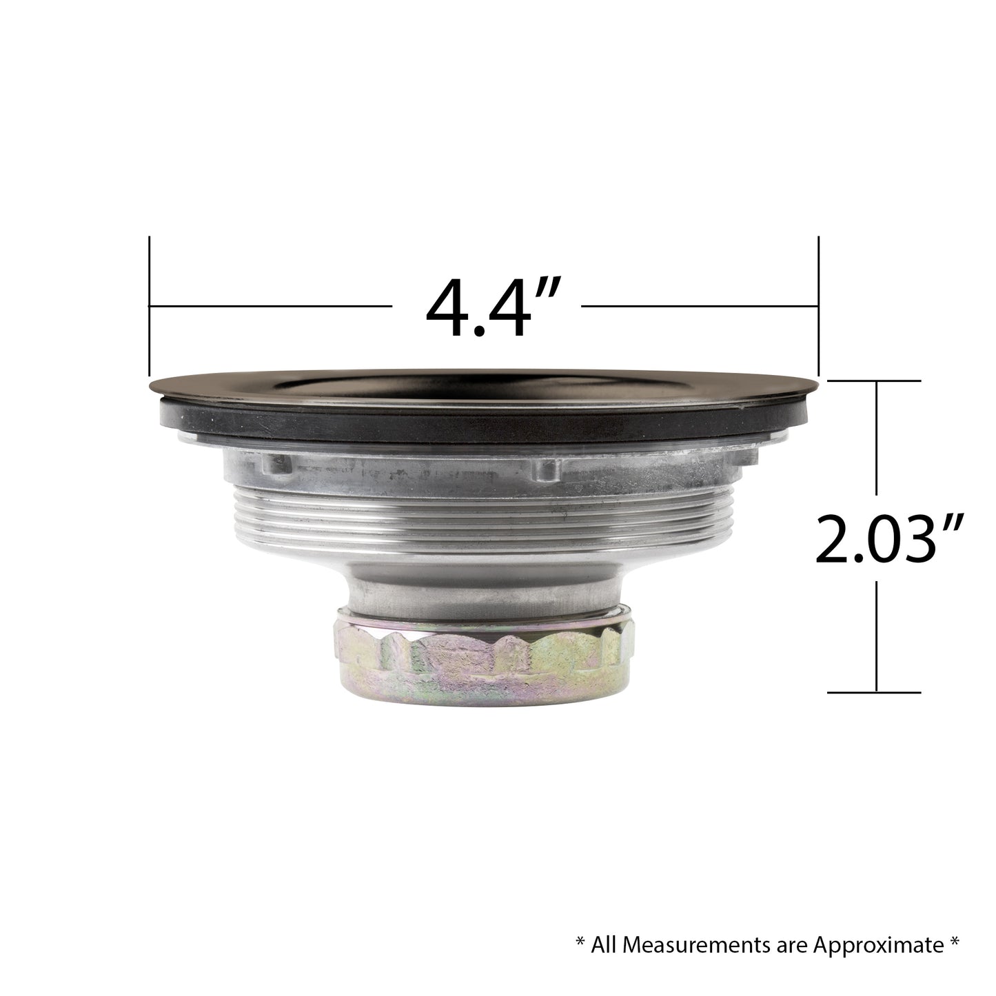 KS01-O 3-1/2 in. Drop-In Kitchen or Bar Sink Basket Strainer in Oil Rubbed Bronze