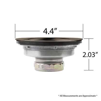 KS03-O 3-1/2 in. Drop-In Kitchen or Bar Sink Basket Strainer in Oil Rubbed Bronze