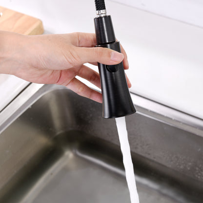 KTS13-TO Single-Handle Pull-Down Sprayer Kitchen Faucet with 2-Function Sprayhead in Oil Rubbed Bronze