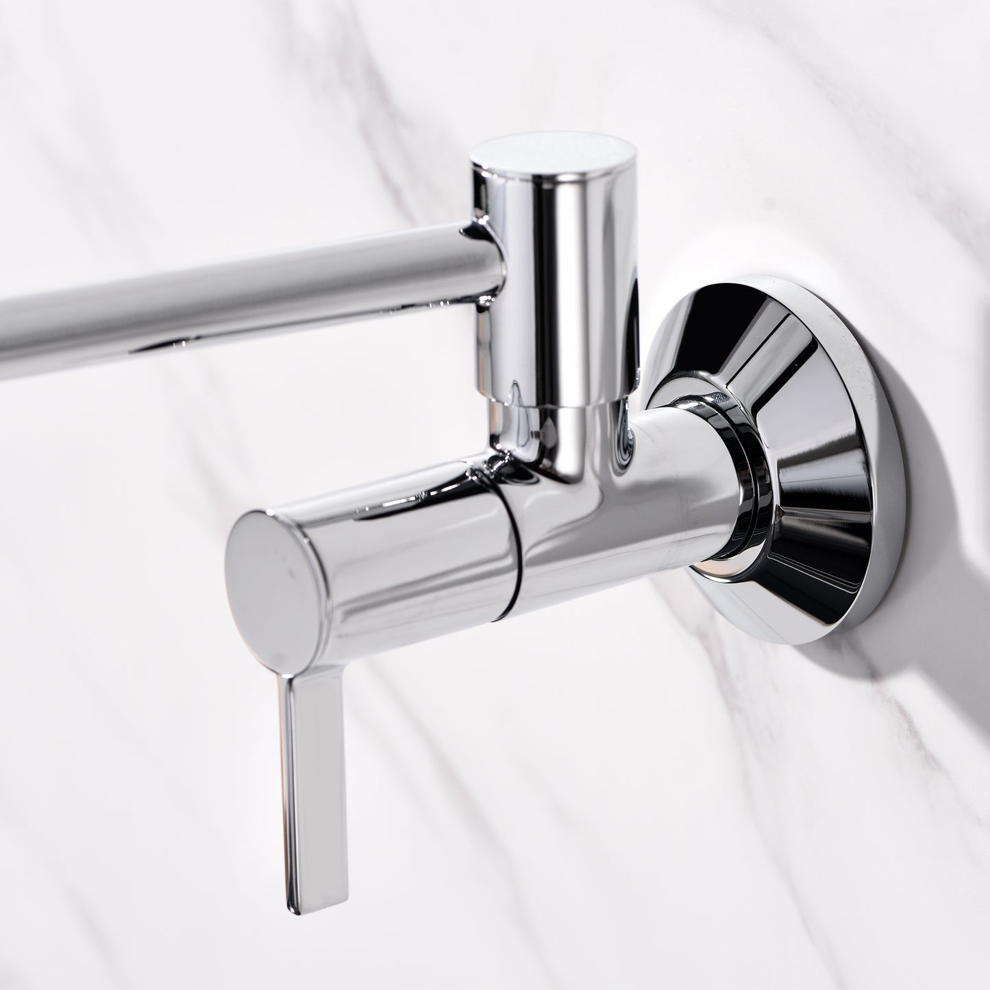 KTS17-TC Contemporary 2-Handle Wall-Mounted Pot Filler in Chrome