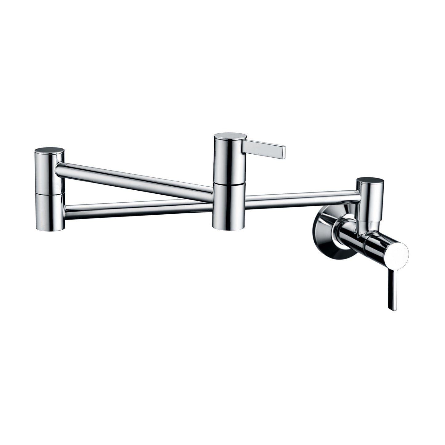 KTS17-TC Contemporary 2-Handle Wall-Mounted Pot Filler in Chrome