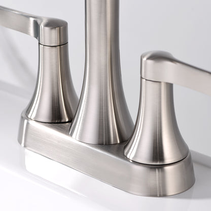 MSC11-TB 4 in. Centerset 2-Handle Bathroom Faucet in in Brushed Nickel