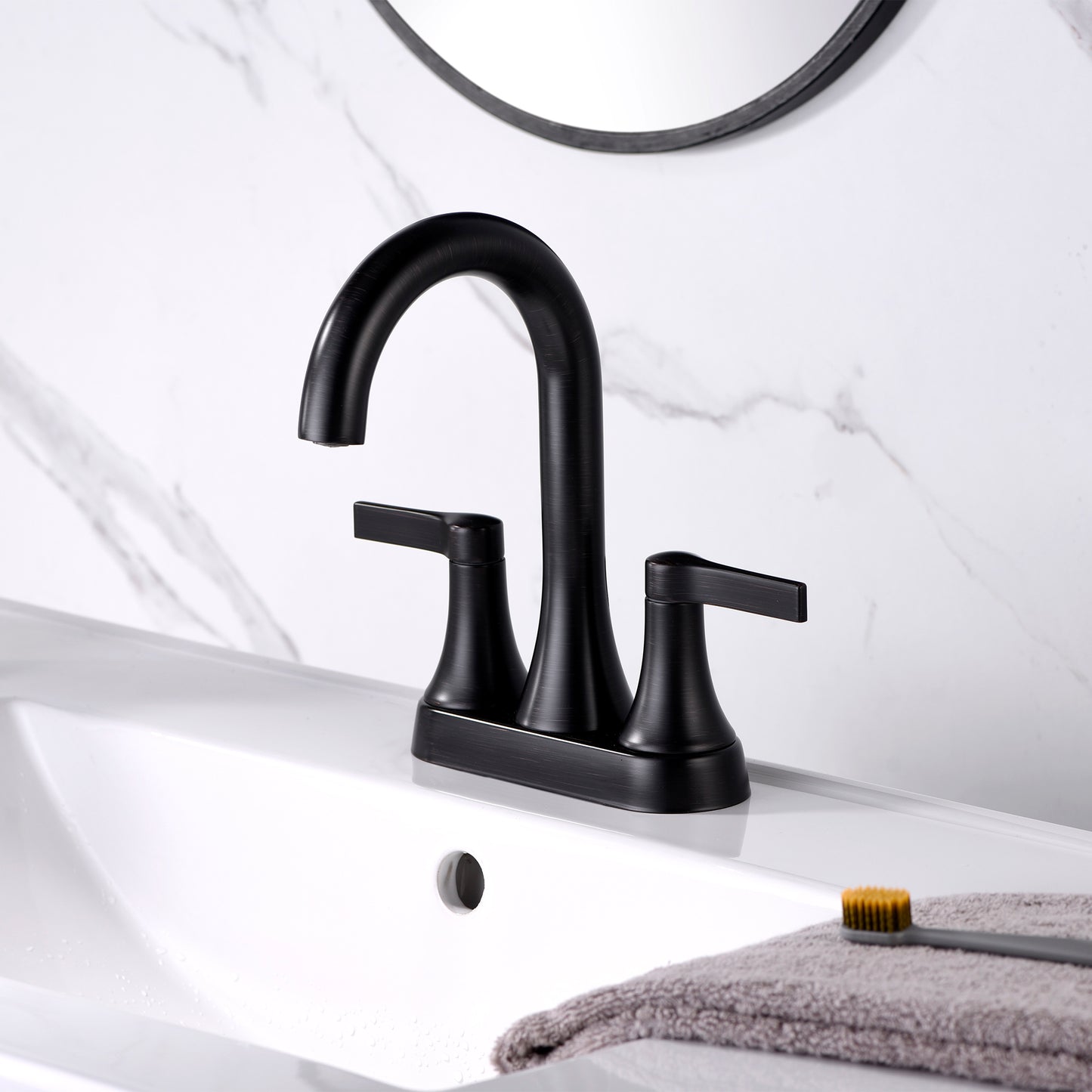 MSC11-TO 4 in. Centerset 2-Handle Bathroom Faucet in Oil Rubbed Bronze