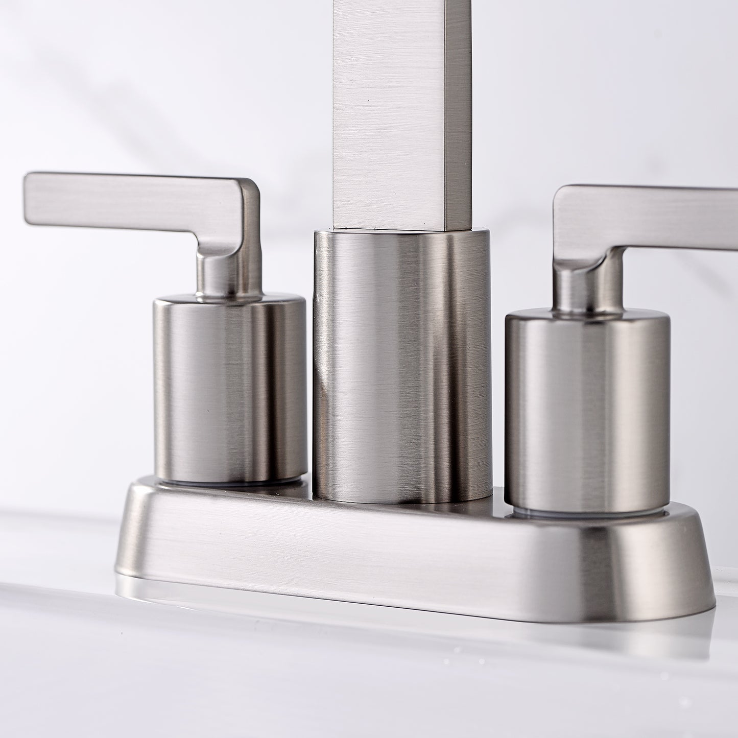 MSC14-TB 4 in. Centerset 2-Handle Bathroom Faucet in Brushed Nickel