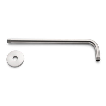 RA02-B 15 in. Shower Arm and Flange, Brushed Nickel