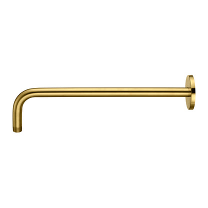RA02-G 15 in. Shower Arm and Flange, Brushed Gold