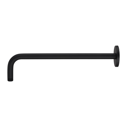 RA02-M 15 in. Shower Arm and Flange, Matte Black