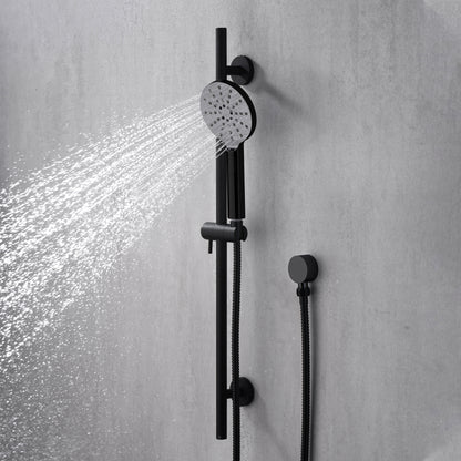 SB01-30-M 30 in. Adjustable Slide Bar for Handheld Showerheads in Matte Black