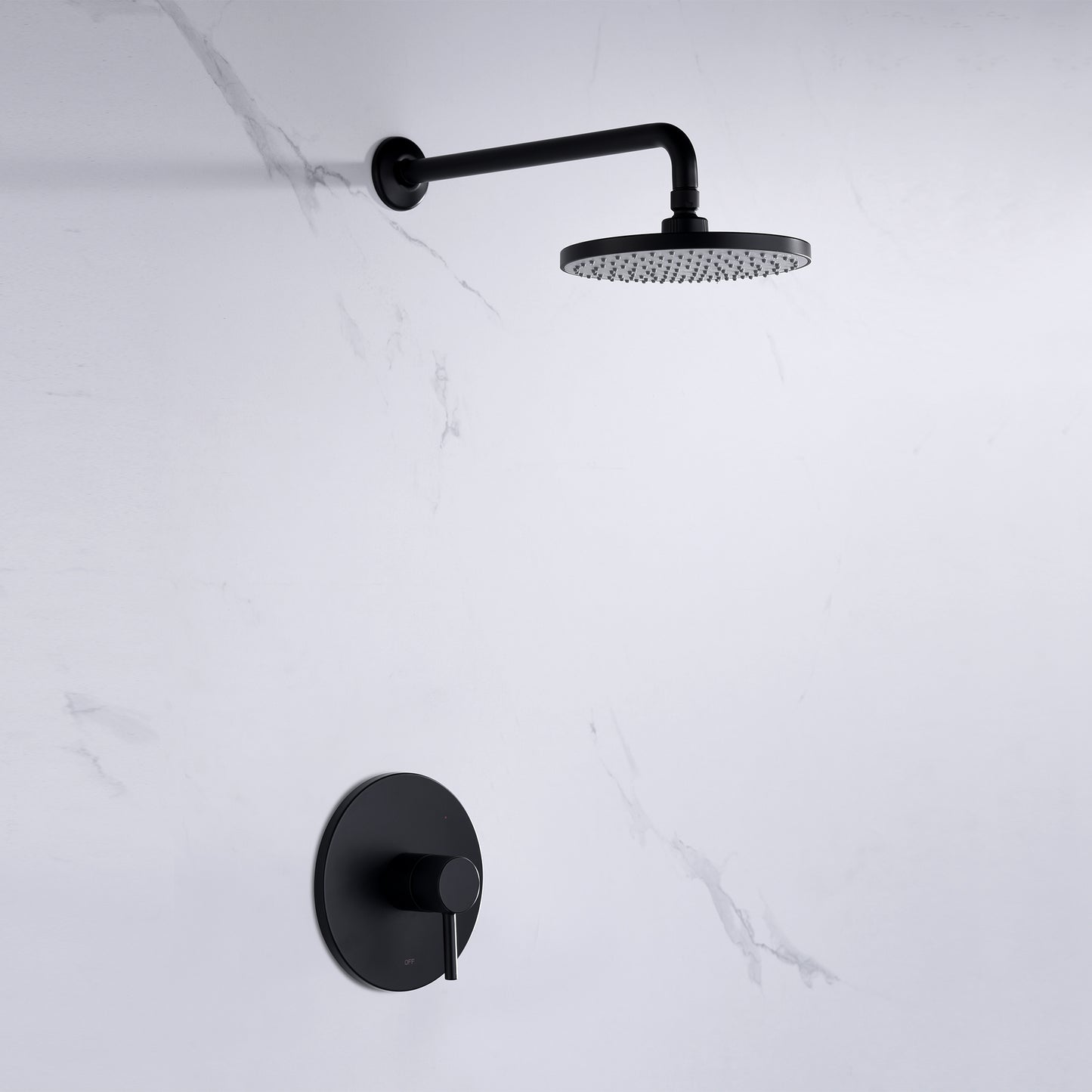SS-B01-TM Single-Handle 1-Spray Shower Faucet with Valve in Matte Black (Valve Included)