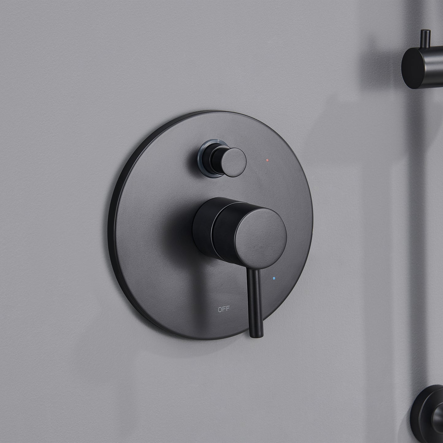 SS-D02-TM Single-Handle 3-Spray 24 in. Wall Bar Shower Faucet Kit with Hand Shower in Matte Black (Valve Included)