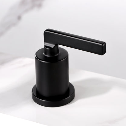 WSP04-TM Contemporary 8 in. Widespread 2-Handle Bathroom Faucet in Matte Black