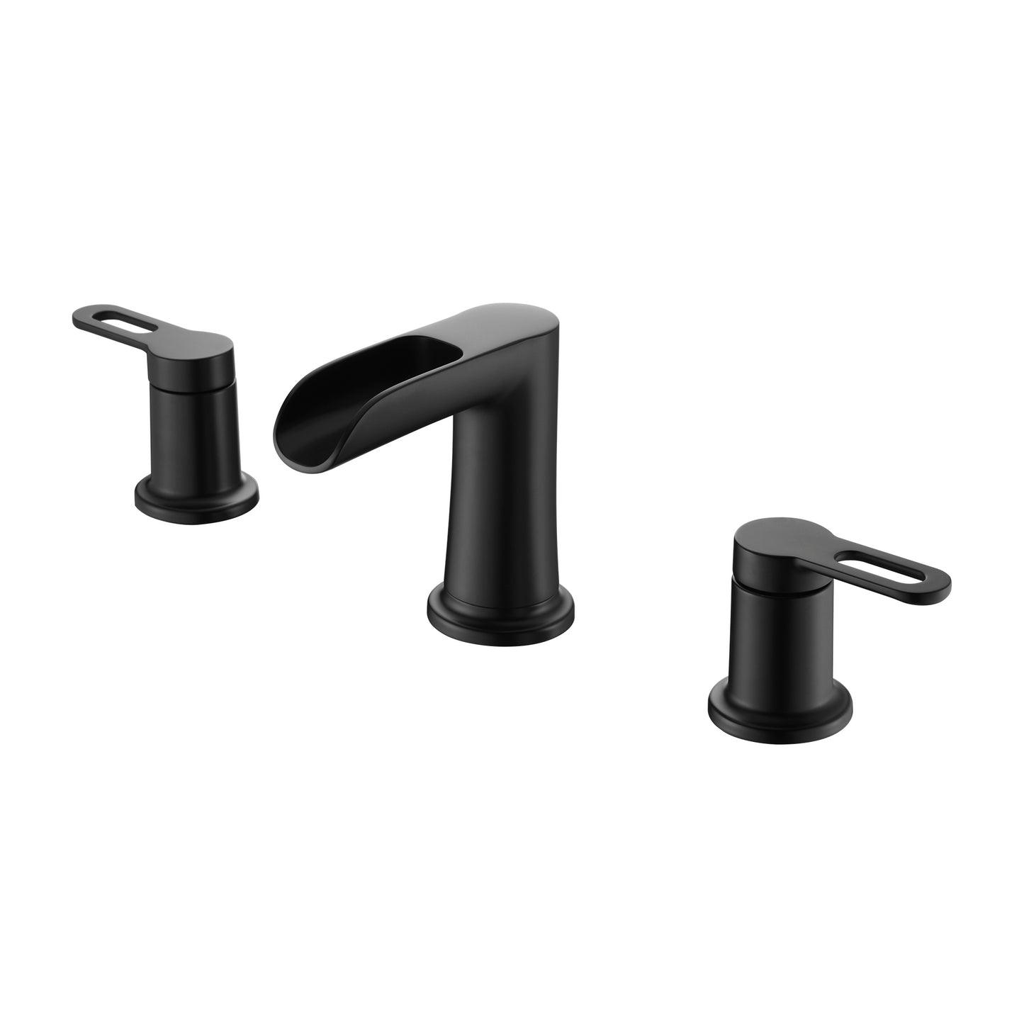 Waterfall WSP16-TM 8 in. Widespread 2-Handle Bathroom Faucet in Matte Black