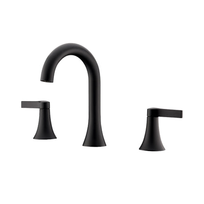 Reesley WSP21-TM 8 in. Widespread 2-Handle Bathroom Faucet in Matte Black