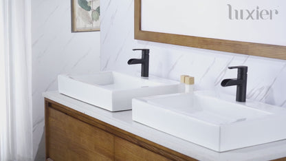 VividFall BSH16-SO Waterfall Single Hole Single Handle Bathroom Vessel Sink Faucet with Drain in Oil Rubbed Bronze